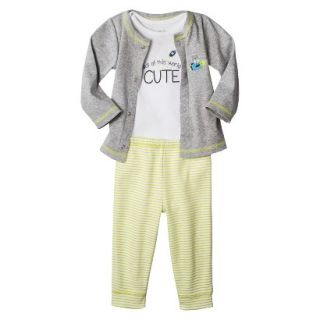 Just One YouMade by Carters Newborn Boys 3 Piece Set   Yellow Space Rocket 9 M