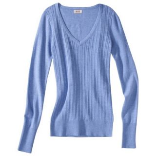 Mossimo Supply Co. Juniors Pointelle Sweater   Blue M(7 9)