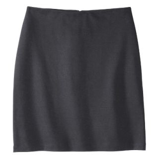 Mossimo Womens Plus Size Ponte Pencil Skirt   Gray 4