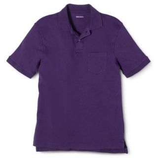 Mens Classic Fit Pocket Polo Shiny Plum purple S