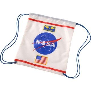 White Astronaut Drawstring Backpack