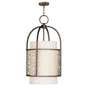 LiveX Lighting LVX 8677 64 Palacial Bronze with Gilded Accents Avalon Entry and