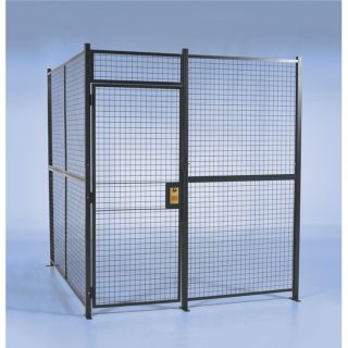Wirecrafters Pre Engineered Security Room   16Ft.L x 16Ft.W x 8Ft.H Panels., 2 
