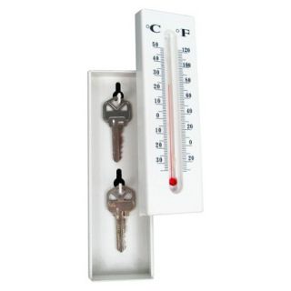 Trademark Global Thermometer Hide A Key   White