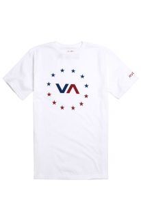 Mens Rvca T Shirts   Rvca VA Star Circle T Shirt
