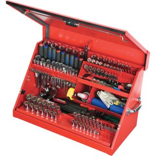Montezuma Steel Open Top Tool Truck Box   Red, 30 Inch W x 15 Inch D x 18 1/8