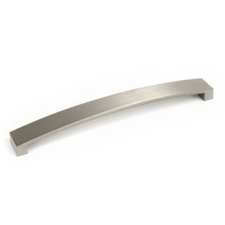 Contemporary 9.25 inch Brushed Nickel Flat Arch Cabinet Bar Handle (case Of 5)