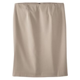 Merona Womens Plus Size Classic Pencil Skirt   Khaki 18W
