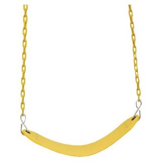 Deluxe Swing Belt with Coated Chain   Yellow