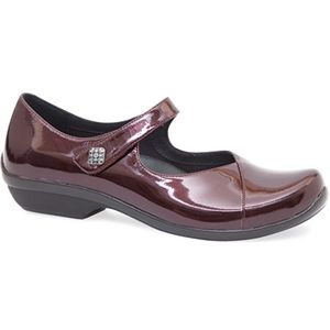 Dansko Womens Opal Black Cherry Patent Shoes, Size 40 M   5600 140200