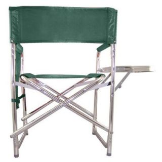 Picnic Time Sports Chair with Table and Pockets   Hunter Green