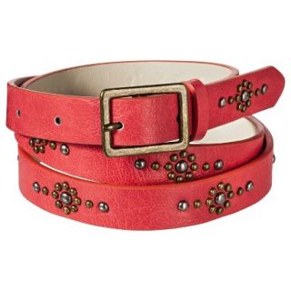 Mossimo Supply Co. Stud Skinny Belt   Coral XXL