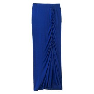 Mossimo Womens Drapey Knit Maxi Skirt   Athens Blue M