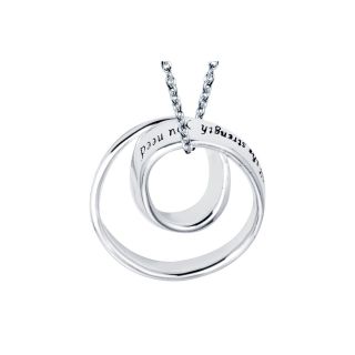 Bridge Jewelry Sterling Silver Inner Strength Pendant Necklace
