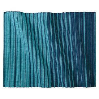 Room Essentials Ribbed Placemat Set of 4   Blue