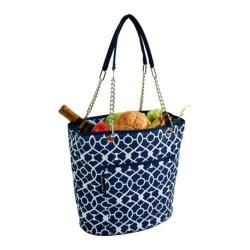 Picnic At Ascot Insulated Cooler Tote Trellis Blue