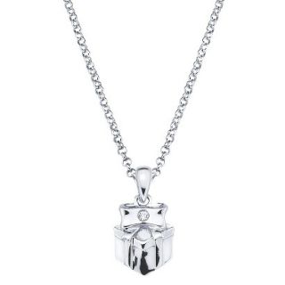 Little Diva Sterling Silver Diamond Accent Gift/Present Pendant Necklace  