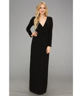 Brigitte Bailey Jamie Wrap Maxi Dress Womens Dress (Black)