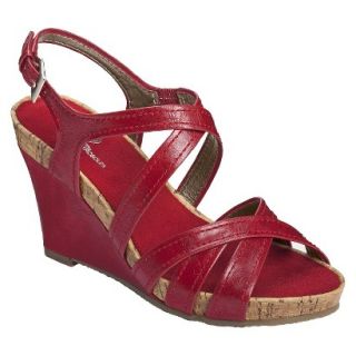 Womens A2 By Aerosoles Candyplush Wedge Sandal   Red 8.5