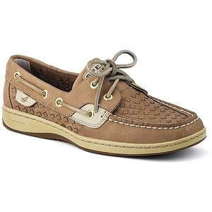 Sperry Top Sider Womens Bluefish 2 Eye Linen Woven Shoes, Size 7 M   9266784