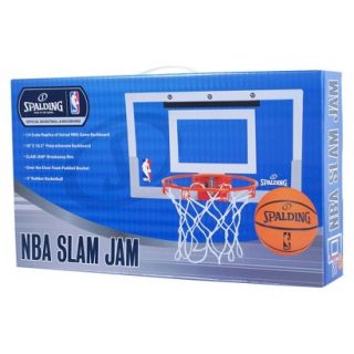 SPALDING Mini Hoop white/clear NBA Slam Jam hoop and ball