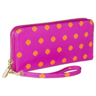 Merona Polka Dot Cell Phone Case Wallet with Removable Wristlet Strap   Pink