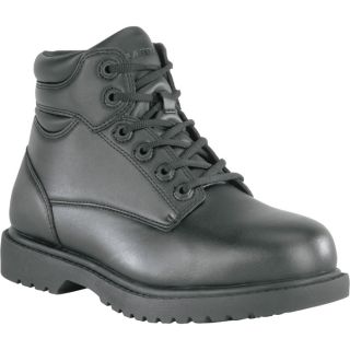 Grabbers Kilo 6In. Steel Toe EH Work Boot   Black, Size 10 Wide, Model G0019