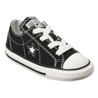 Toddlers Converse One Star Canvas Oxford Shoe   Black 11.0