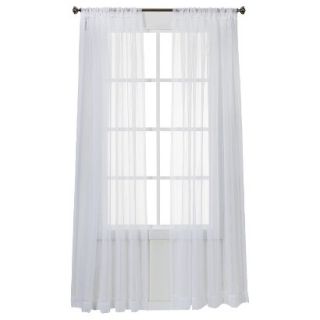 Threshold Stripe Window Sheer   White (54x84)