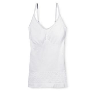 Self Expressions By Maidenform Womens Seamless Control Camisole 238   White XXL