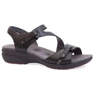 Dansko Womens Irene Black Full Grain Sandals, Size 40 M   5101 020200