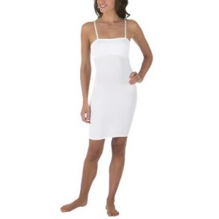 Vassarette Womens Body Curves Full Slip Smooth Chemise   White XL