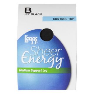 Leggs Sheer Energy Control Top   Jet Black