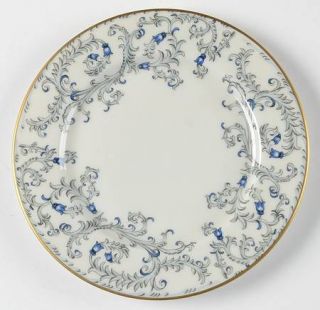 Royal Cathay Buckingham Bread & Butter Plate, Fine China Dinnerware   Blue & Gra