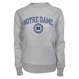 NCAA Womens Notre Dame Crew Neck   Ash (S)
