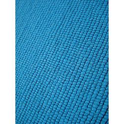 Hand knotted Nodo Teal Wool Rug (46 X 66)