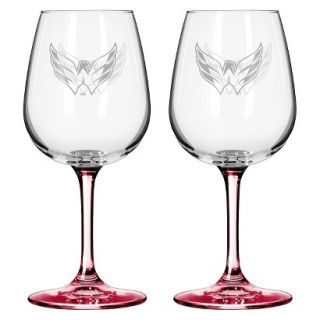 Boelter Brands NHL 2 Pack Washington Capitals Wine Glass   12 oz