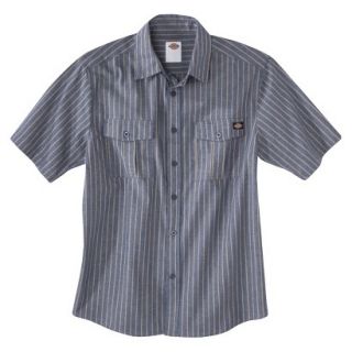 Dickies Mens Short Sleeve Chambray Button Down   Blue S