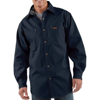 Carhartt Canvas Shirt Jacket   Midnight, Medium, Model S296
