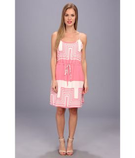 Brigitte Bailey Spaghetti Strap Tie Waist Dress Womens Dress (Pink)