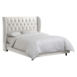 Skyline King Bed Skyline Furniture Brompton Wingback Bed (White)