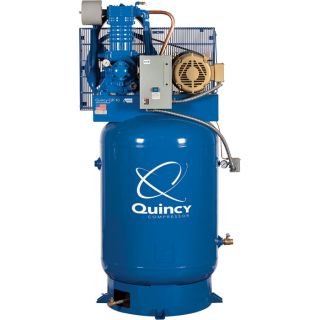 Quincy Compressor QP Pressure Lubricated Reciprocating Air Compressor   10 HP,