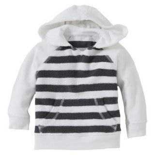 Burts Bees Baby Newborn Boys Striped Hooded Sweatshirt   Cloud/Slate 0 3 M