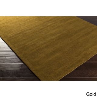 Hand loomed Aspen Casual Solid Wool Area Rug (6 X 9)