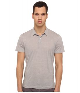 Theory Bron LSP Lead Stripe Mens Short Sleeve Pullover (Gray)