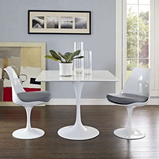 Lippa Wood Top 36 Dining Table In White