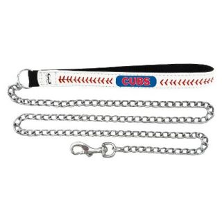Chicago Cubs Baseball Leather 2.5mm Chain Leash   M