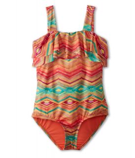 ONeill Kids Sunsets One Piece Swimsuit Girls Swimsuits One Piece (Coral)