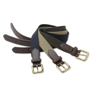Bison Leather Tab Stretch Belt