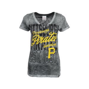 Pittsburgh Pirates 5th & Ocean MLB Womens Double Dye Slub T Shirt